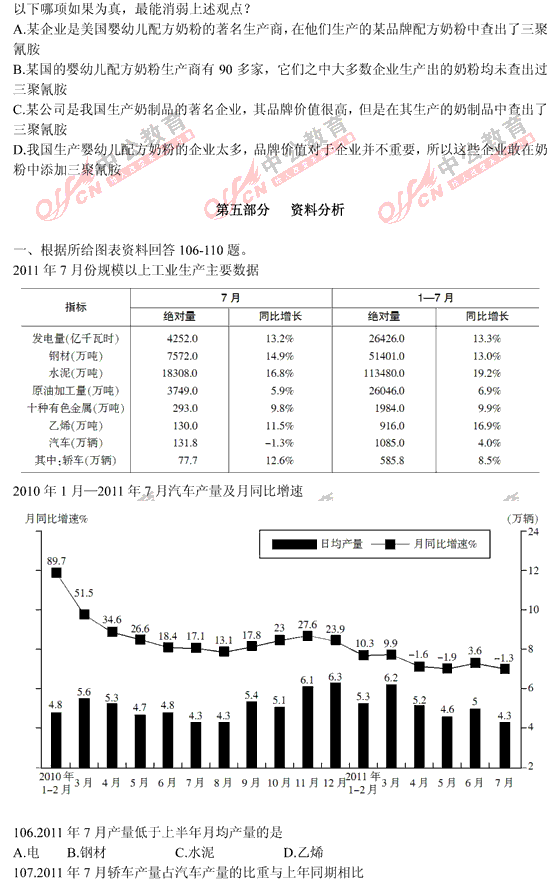 山西公務(wù)員考試行測(cè)